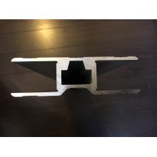 H-Profil zur Verbindung von Alu-Bordwänden - horizontal/vertikal, Alu blank, Länge wählbar von 300mm - 6.000mm